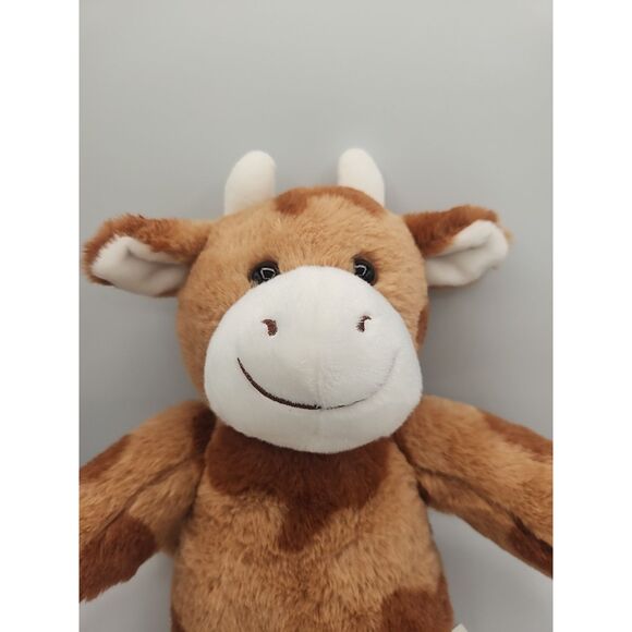 Retired Build A Bear Brown Splatter Cow Stuffed Cow Plush - Picture 2 of 6